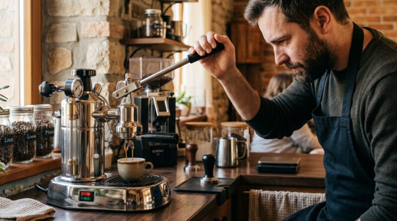 macchina caffe leva manuale